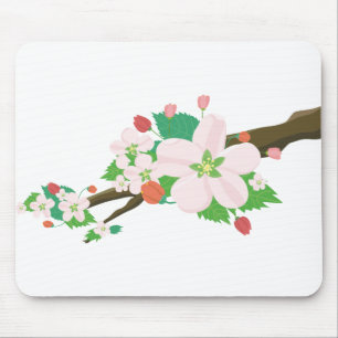 Apfelblüten Blume Natur Fruchtbaum Frühjahr Mousepad