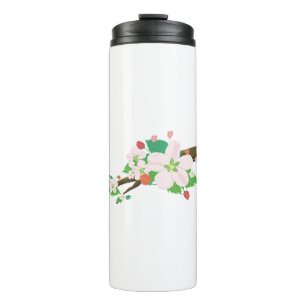 Apfelblüten Blume Natur Fruchtbaum Frühjahr Thermosbecher