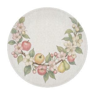 Apfelblüten-Fruchtkranz Botanisch Schneidebrett