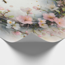 Apfelblüten-Kranz-Aquarell