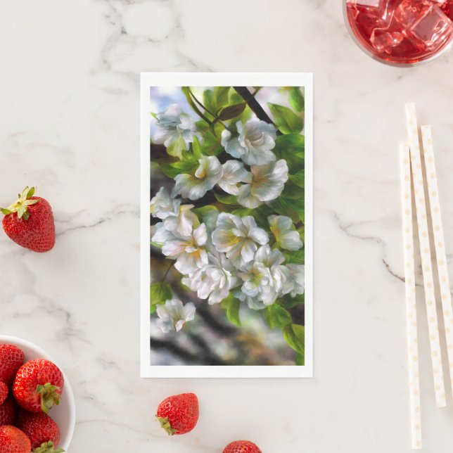 Apfelblüten Serviette (Beispiel)