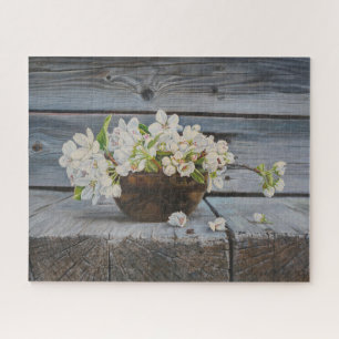 Apfelblüten-Stillleben – Original-Kunstwerk Puzzle
