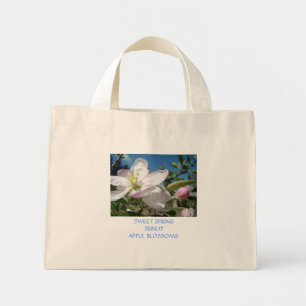 Apfelblüten-Tragetasche Leinwand-Strandtasche Mini Stoffbeutel