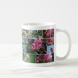 Apfelblüten und Honigbienen Kaffeetasse