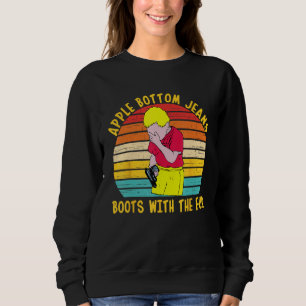 Apfelbodenjeans Stiefel mit dem Pelz Vintage Appa Sweatshirt