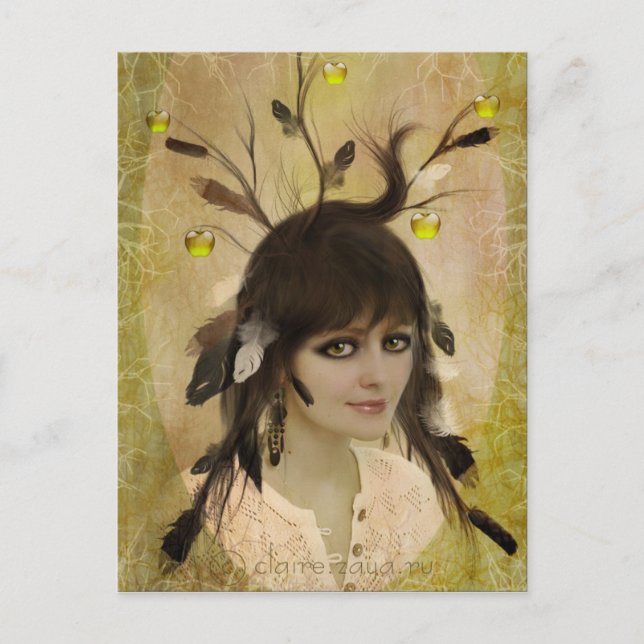 Äpfeldieb Postkarte (Vorderseite)