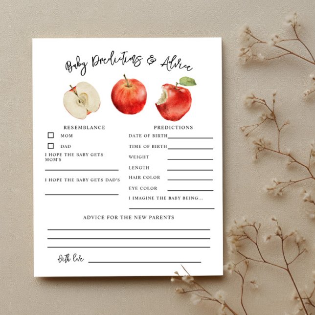 Apfeldusche Kindervoraussagen & Advice Card (Von Creator hochgeladen)