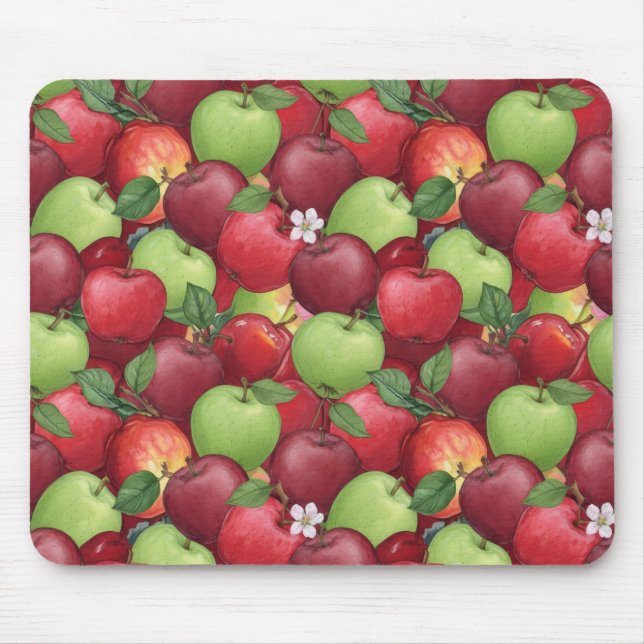 Apfelernte im Obstgarten Mousepad (Vorne)