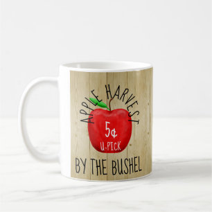 Apfelernte-Vintage-Schild Kaffeetasse