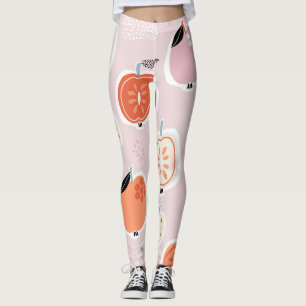 Apfelfrüchte, abstrakt, Sommermuster Leggings