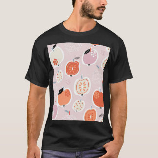 Apfelfrüchte, abstrakt, Sommermuster T-Shirt