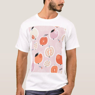 Apfelfrüchte, abstrakt, Sommermuster T-Shirt