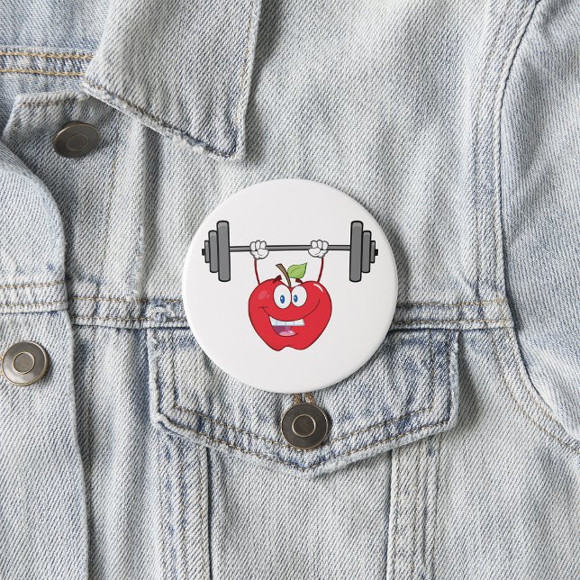 Apfelgewichte Fitness Fruchtzeichen Button (Von Creator hochgeladen)