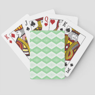Apfelgrün-Diamantmuster Spielkarten