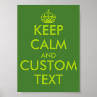 Apfelgrün KeepCalm-Plakate | Personalisierter Text