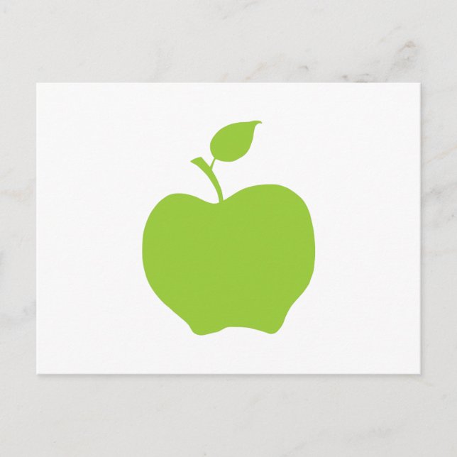 Apfelgrün Postkarte (Vorderseite)