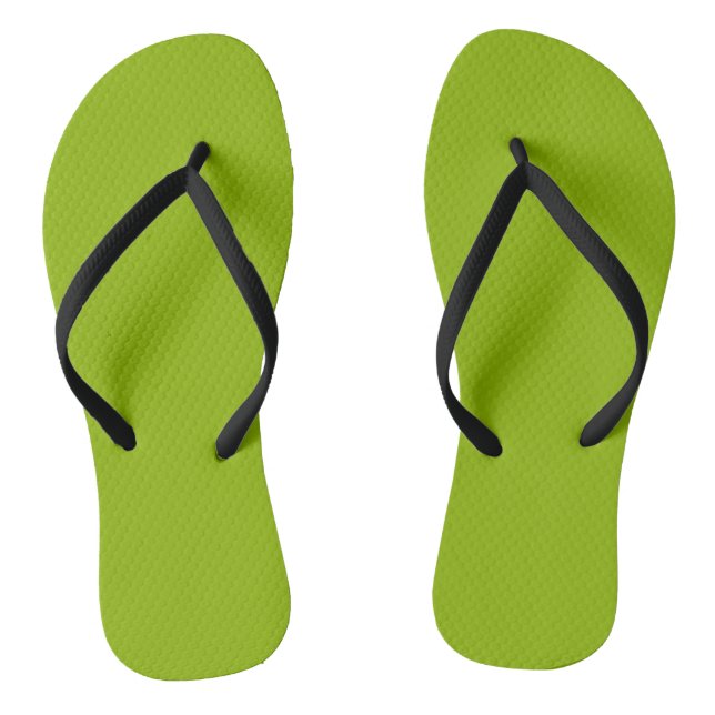 Apfelgrün (Vollfarbe) Flip Flops (Fußbett)