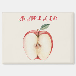 Apfelgrünes Blatt Obst Magnet