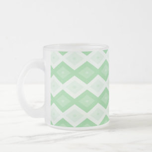Apfelgrünes Diamantmuster Mattglastasse