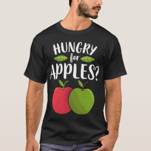 Apfelhungrig für Äpfel Funny Fruit Lover Vegan Ve T-Shirt