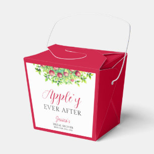 Apfelige Hochzeit nach Apfel-Fall-Brautdusche  Geschenkschachtel