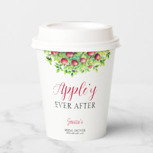 Apfelige Hochzeit nach Apfel-Fall-Brautdusche  Pappbecher