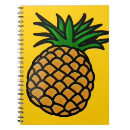Apfelkuchen-25251 CARTOON PINEAPPLE JUMMY FRUI Notizblock
