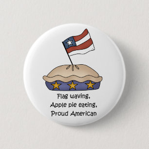 Apfelkuchen-Amerikanerknopf Button