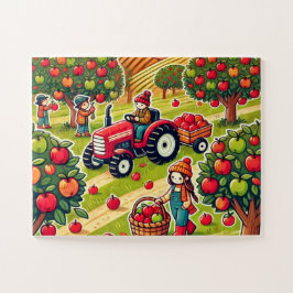 Apfelkuchen auf dem Hof Puzzle