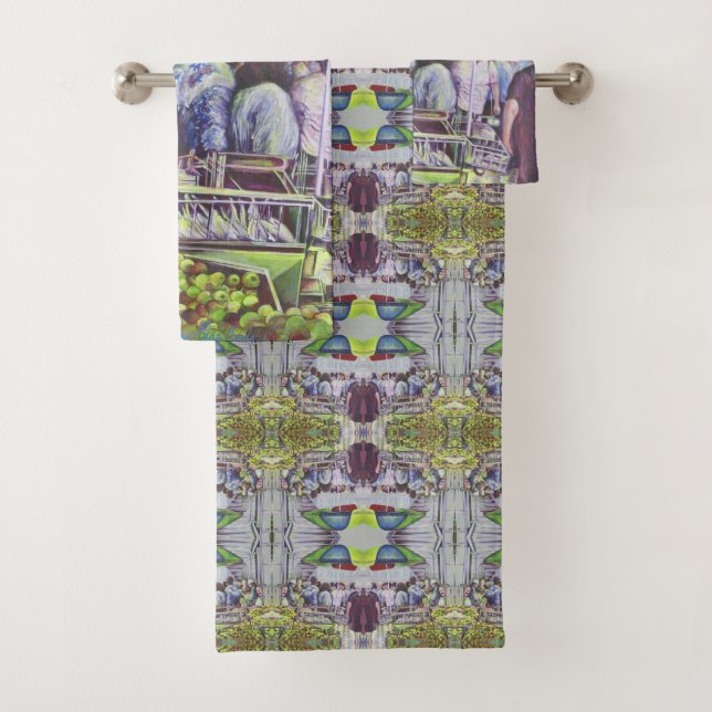 Apfelkuchen erfordert Äpfel Badhandtuch Set (Insitu)