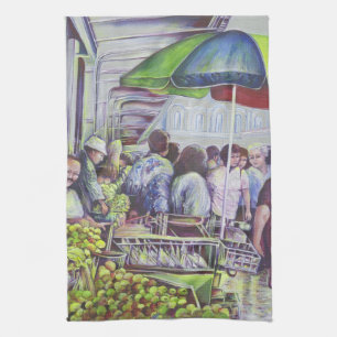 Apfelkuchen erfordert Äpfel Geschirrtuch