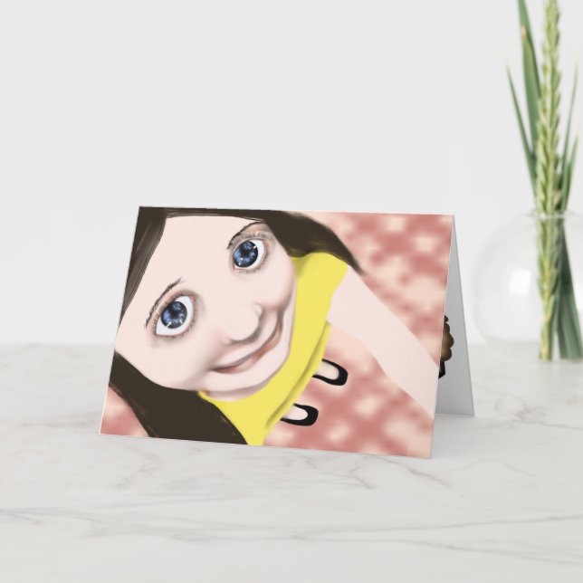 Apfelkuchen-Geburtstags-Karte Karte (Vorderseite)