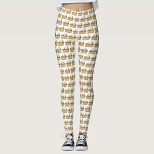 Apfelkuchen im Eis-Stil Pies Slice Dessert Leggings