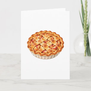 Apfelkuchen mit Gitterkruste Karte