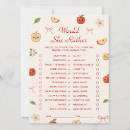 Apfelkuchen mit meiner Baby-Dusche würde sie eher  Einladung