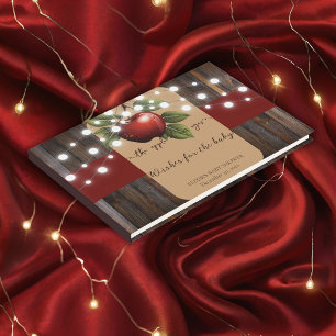 Apfelkuchen mit Rustikal Fall Baby Dusche Gästebuch