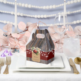 Apfelkuchen mit Rustikal Fall Baby Dusche Geschenkschachtel