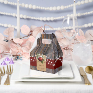 Apfelkuchen mit Rustikal Fall Baby Dusche Geschenkschachtel