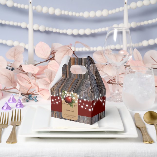 Apfelkuchen mit Rustikal Fall Baby Dusche Geschenkschachtel (Hochzeit)