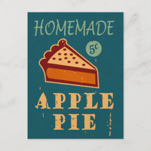 Apfelkuchen Postkarte