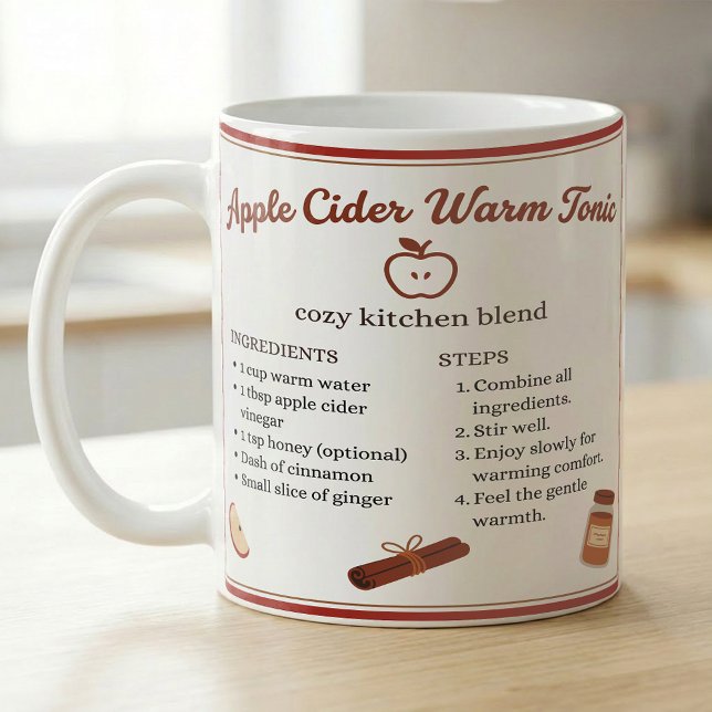 Apfelmost-Rezept Gemütlicher Herbst-Ritual Kaffeetasse (Von Creator hochgeladen)