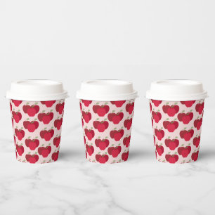 Apfelmuster 8oz Paper Cup mit Lid für Veranstaltun Pappbecher