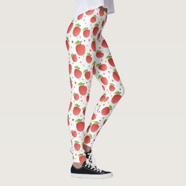 Äpfelmuster Leggings (Rechts)