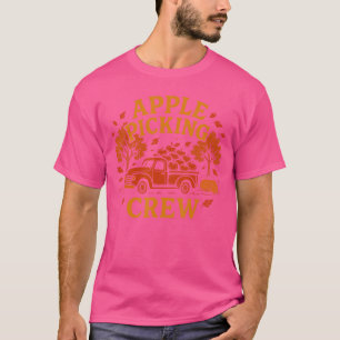 Apfelpflückcrew Herbst Obstgarten Saison Spaß T-Shirt