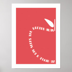 Apfelplakat Poster
