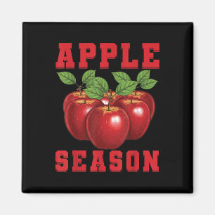 Apfelsaison Apfel Frucht Liebe Apfel Pflücker Apfe Magnet
