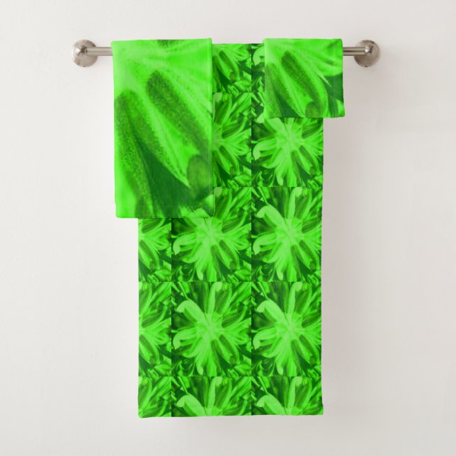 Apfelsalat, grün mit anderen Tönen Badhandtuch Set (Insitu)