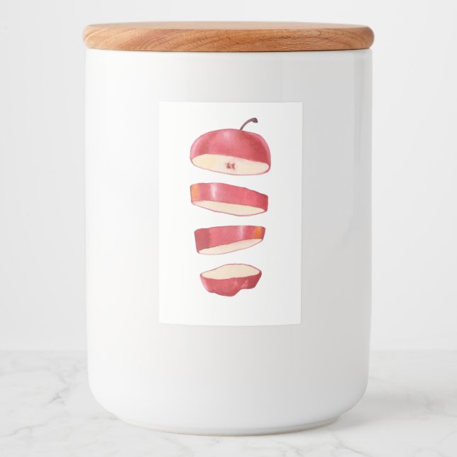 Apfelscheiben Lebensmitteletikett (Vorderseite)