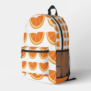 Apfelsinenscheibe bedruckter rucksack