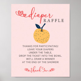 Apfelsinensignatur Poster